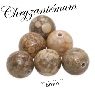 CHRYZANTÉMUM, kulička, 8mm