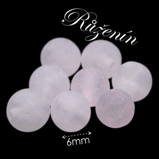 RŮŽENÍN, kulička matná, 6mm