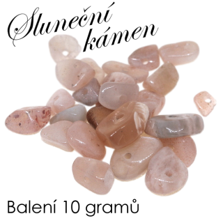SLUNEČNÍ KÁMEN, zlomky, přírodní, 5-8mm (10g)