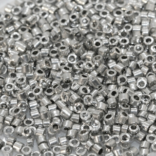 Stříbrný rokajl-trubička, 2mm (10g)