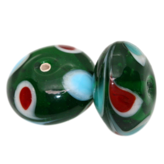 Zelený disk, 18x11mm