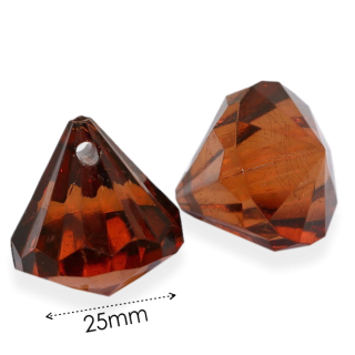 Hnědý diamant, 25mm