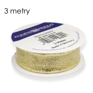 Zlatá stuha, 25mm (3m)