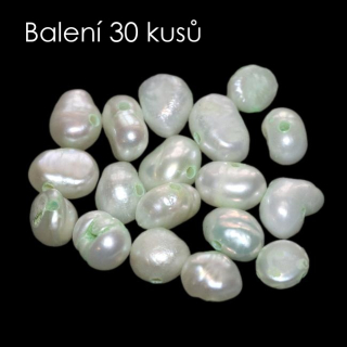 SLADKOVODNÍ ŘÍČNÍ PERLIČKY, 3-5mm (30ks)