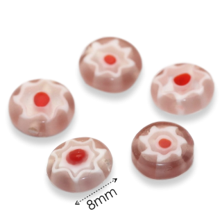 Fialová placka, 8x4mm