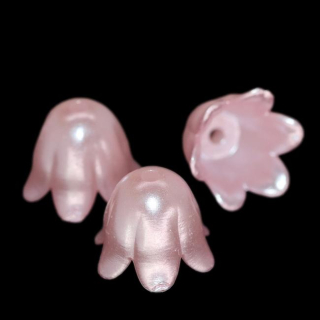 Růžový zvoneček, 11x8,5mm