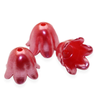 Červený zvoneček, 11x8,5mm