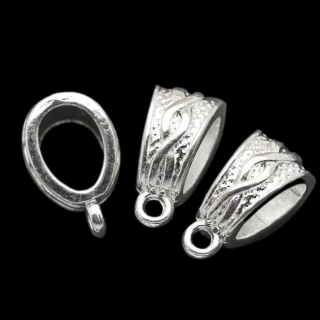 Stříbrná šlupna, 14x7mm