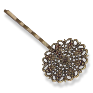 Starobronzová sponka do vlasů, 60x25mm