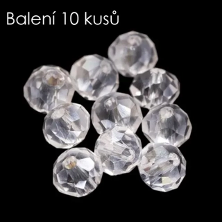 Čiré rondelky s AB, 4x3mm (10ks)