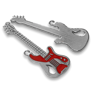 Kytara červená, 66x23x2mm