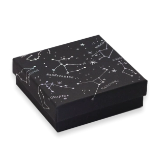 Krabička dárková - souhvězdí, 9x9x3cm
