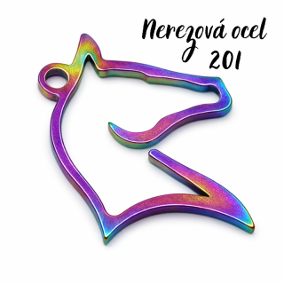 Koník, 22x17mm, nerez.ocel 201