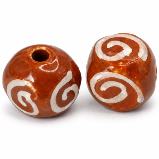 Hnědá kostka, 13x14mm