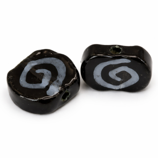Černá spirálka, 19x17x7mm