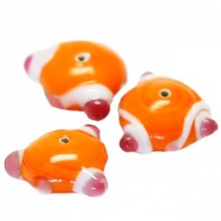 Oranžový disk s výstupky, 22x11mm